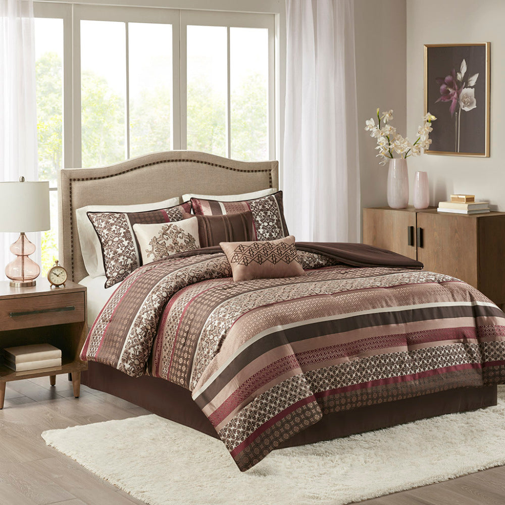7 Piece Comforter Set Red Queen