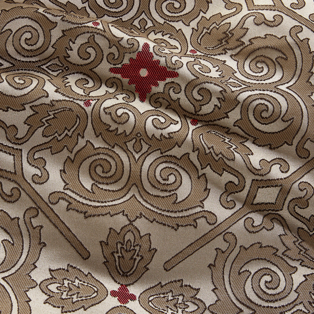 Queen 7 Piece Jacquard Comforter Set with Throw Pillows
