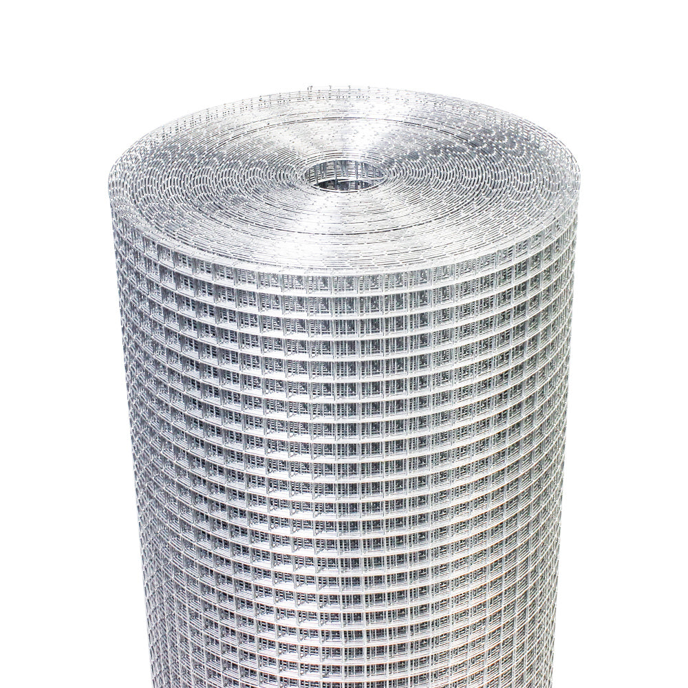 Hardware Cloth 1/2 inch 60in x 100ft 19 Gauge, Hot-dip Galvanized After Welding Chicken Wire Fence Roll Garden Plant Welded Metal Wire Fencing Roll, Rabbit Cages Snake Fence