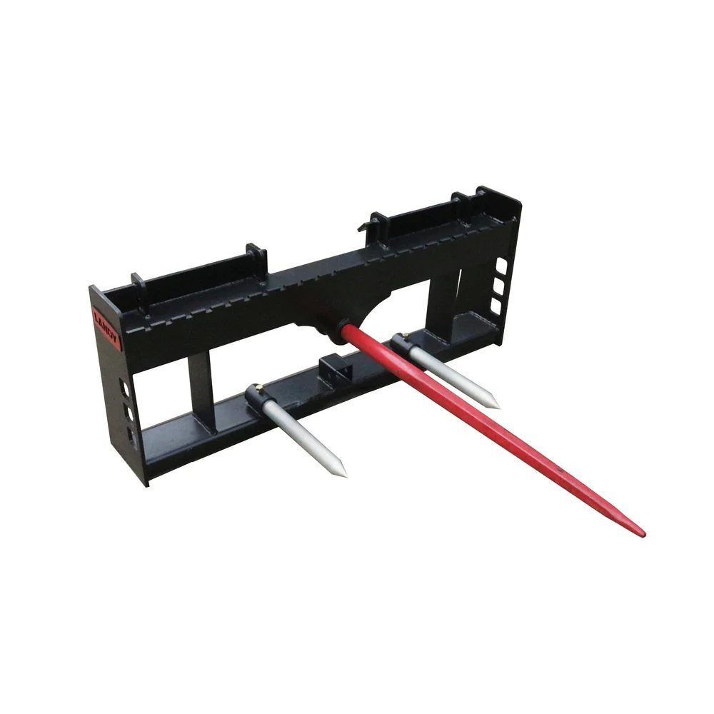 42" Pallet Forks Hay Spear Trailer Hitch for Skid Steer Attachments