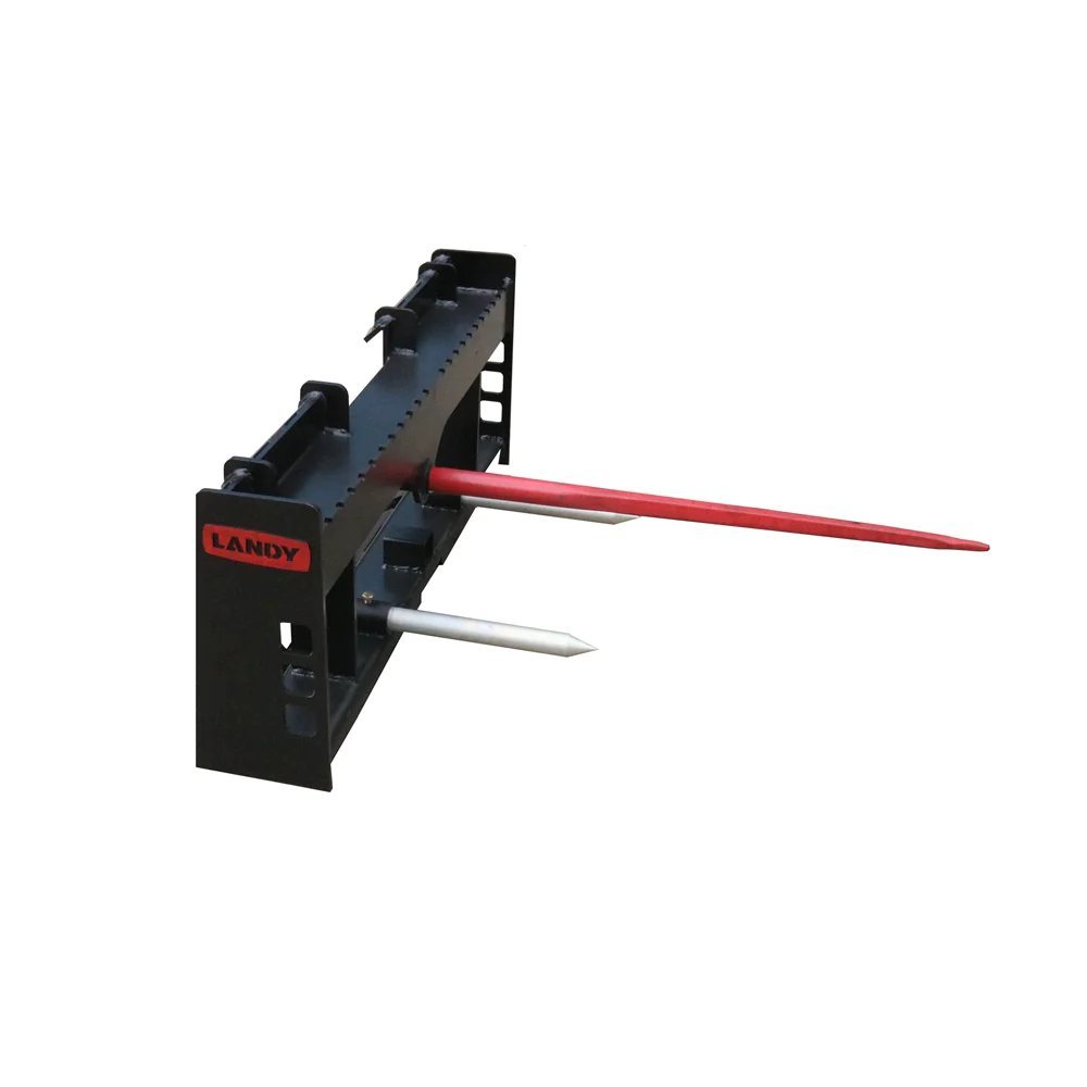 42" Pallet Forks Hay Spear Trailer Hitch for Skid Steer Attachments