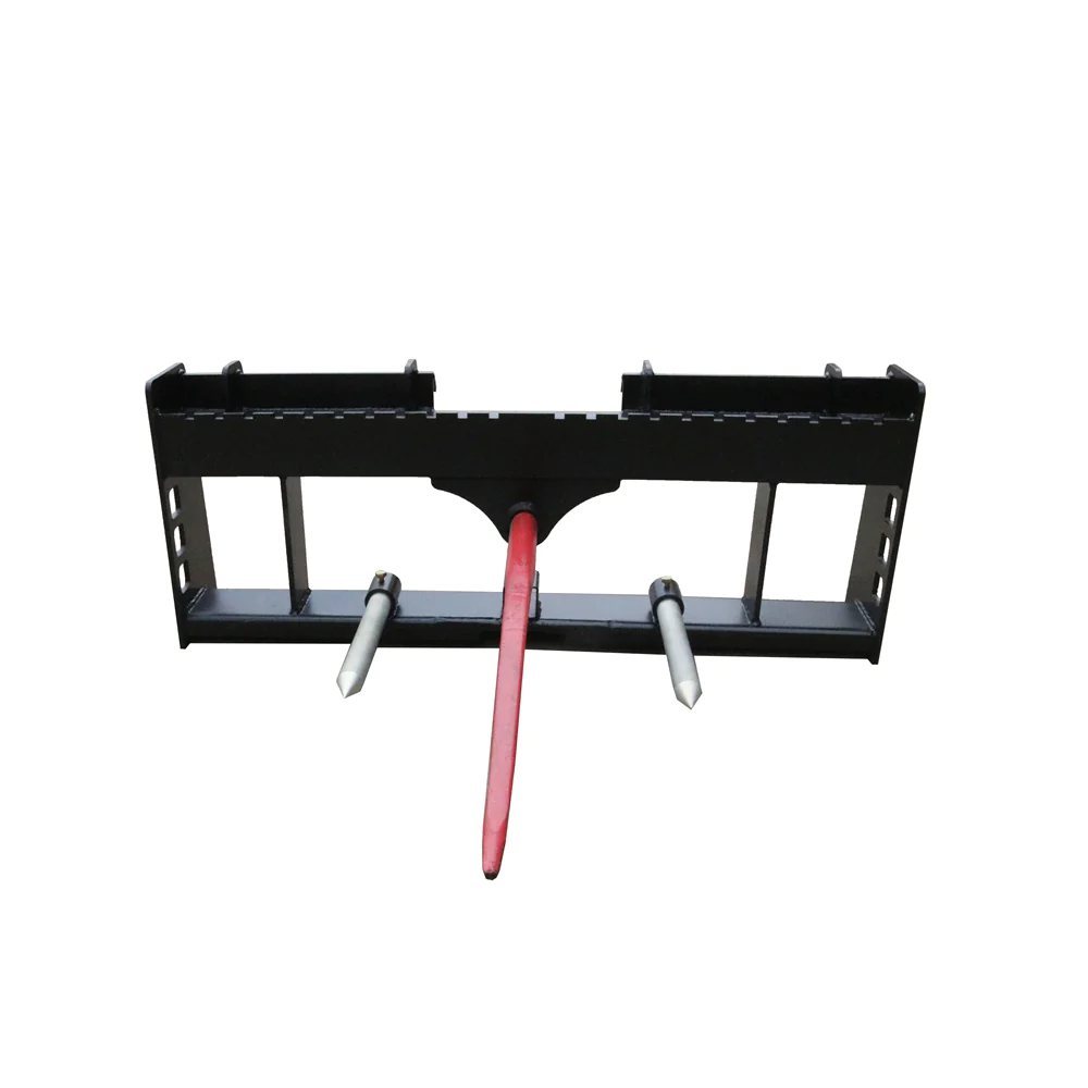 42" Pallet Forks Hay Spear Trailer Hitch for Skid Steer Attachments