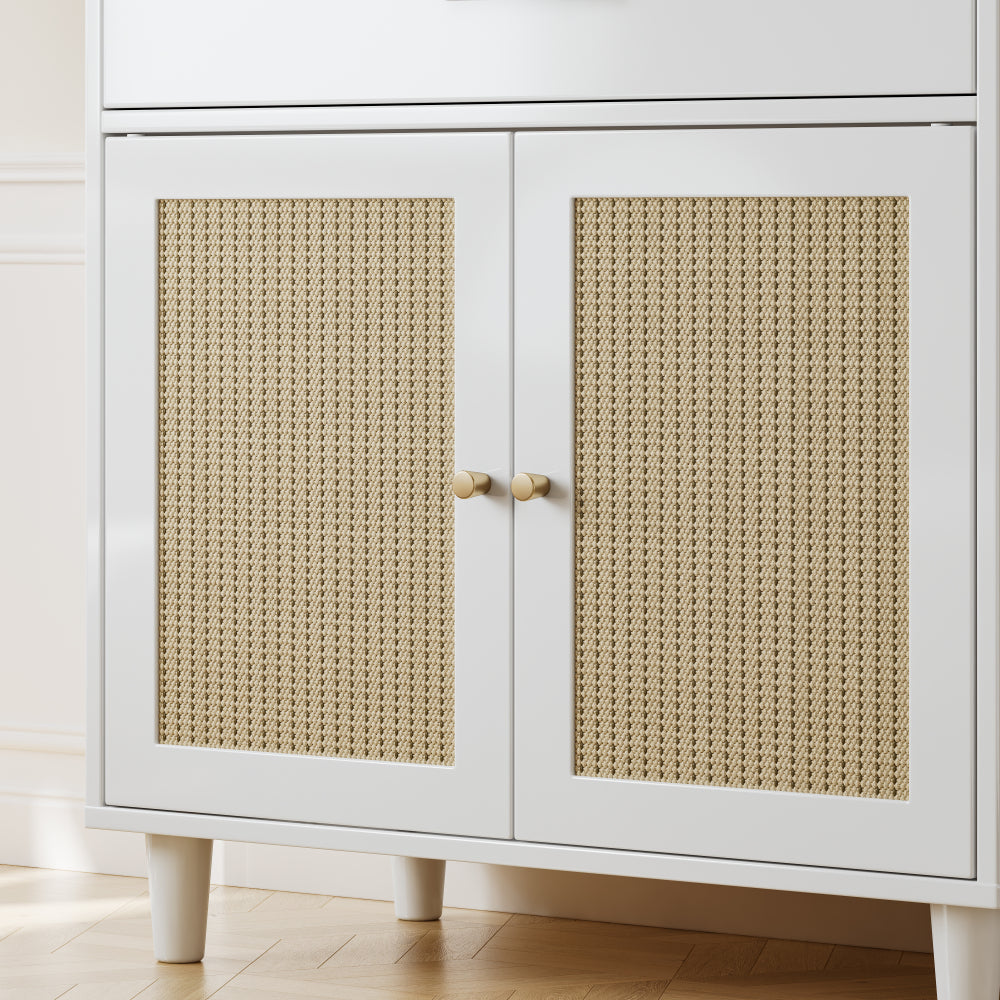 Cat Litter Box Enclosure with Scratch Pad, Hidden Litter Box Furniture, Wooden Pet House Sideboard, Storage Cabinet, Fit Most Cat and Litter Box, for Living Room Office