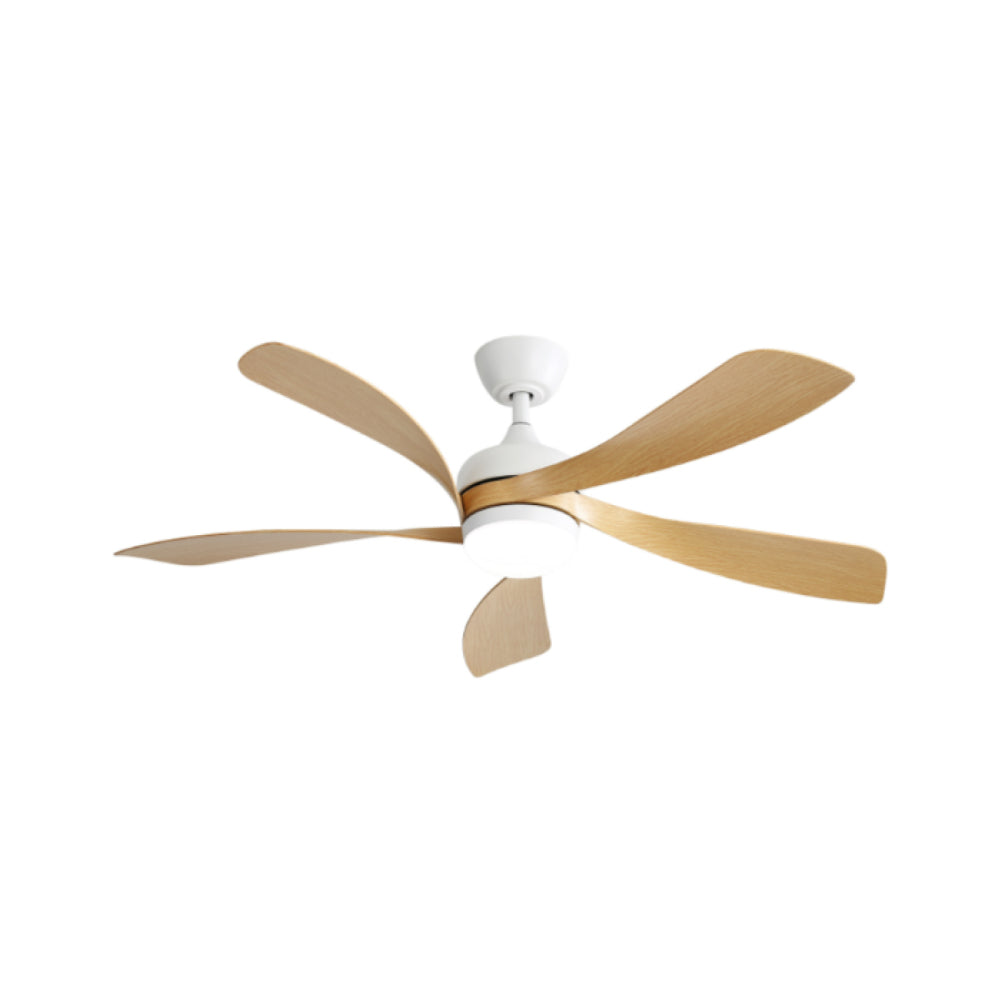 (Same as W882P147262) 52 Inch Modern Ceiling Fan With 3 Color Dimmable Led Light 5 ABS Blades Remote Control Reversible DC Motor