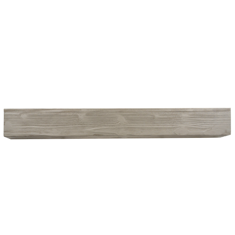 72" Rustic Wood Fireplace Mantel,Wall-Mounted & Floating Shelf for Home Decor