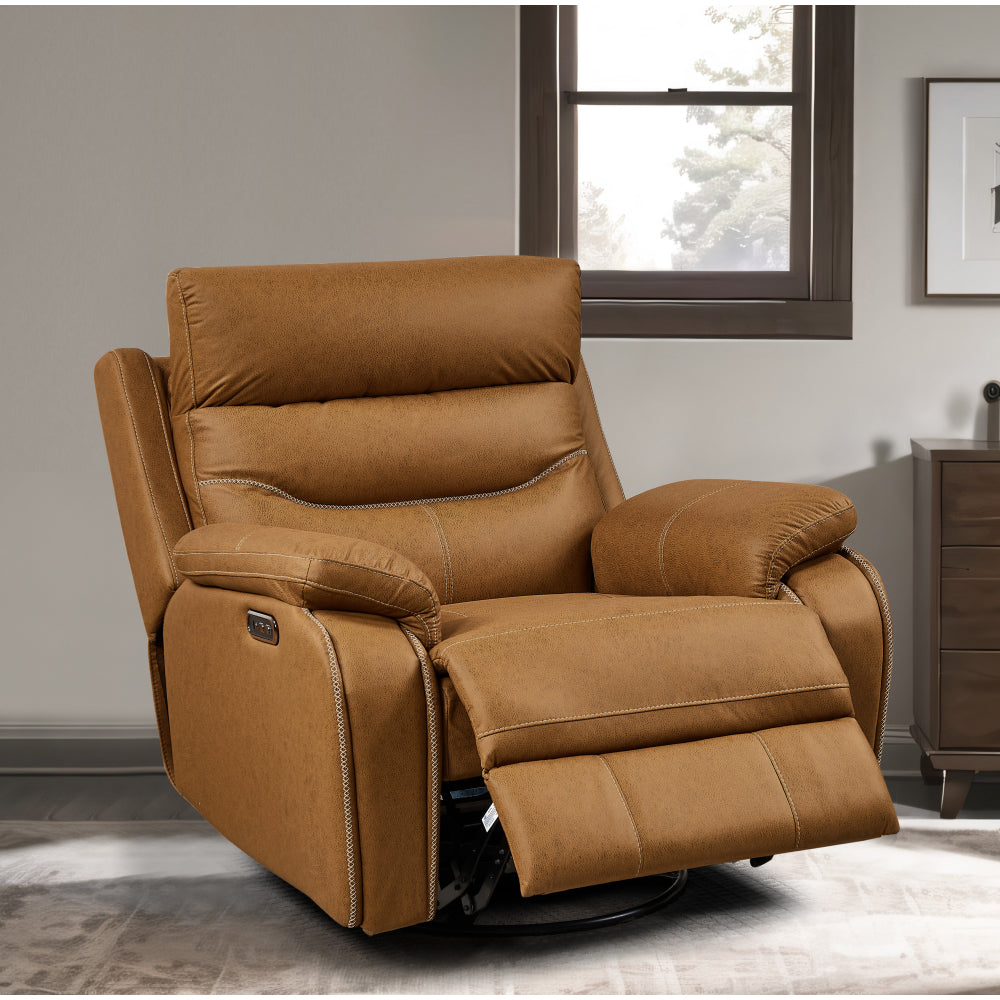 Liyasi Dual OKIN Motor Rocking and 240 Degree Swivel Single Sofa Seat recliner Chair  Infinite Position ,Head rest with power function