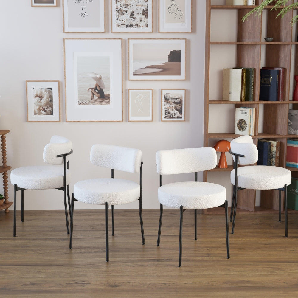 62.4" extendable 78.15" dining Table Set for 4-8 Person for Dining Room,Curved Backrest Round Upholstered Soft padded armless dining chair and Very large Dining Room Table Kitchen Table Chair Set