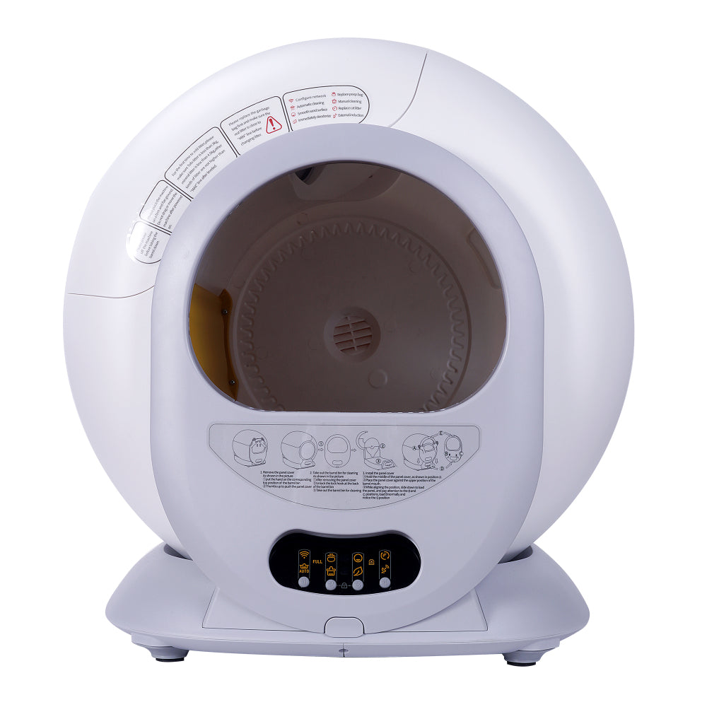 Self-Cleaning Cat Litter Box, Automatic Scooping and Odor Removal, App Control Support 2.4G WiFi (Keyed Model)