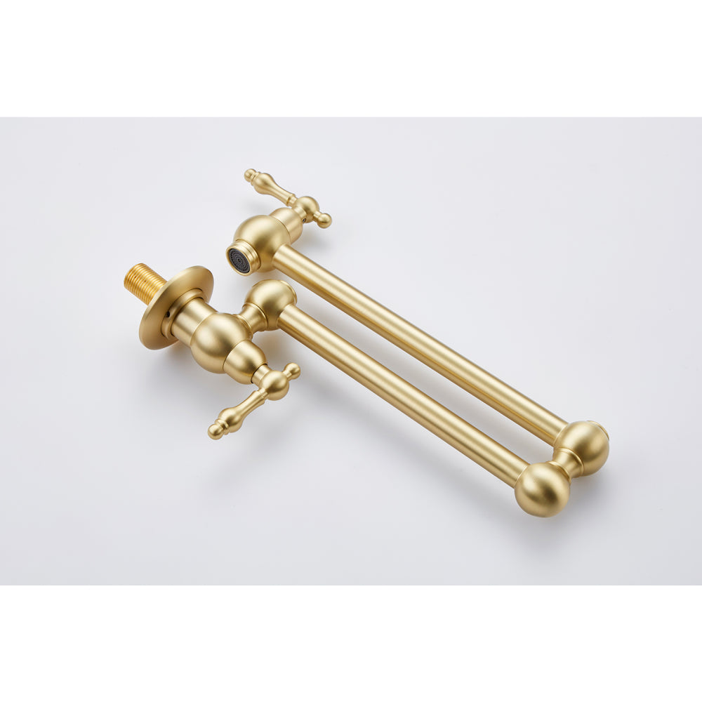 Wall Mount Folding Kitchen Pot Filler Faucet