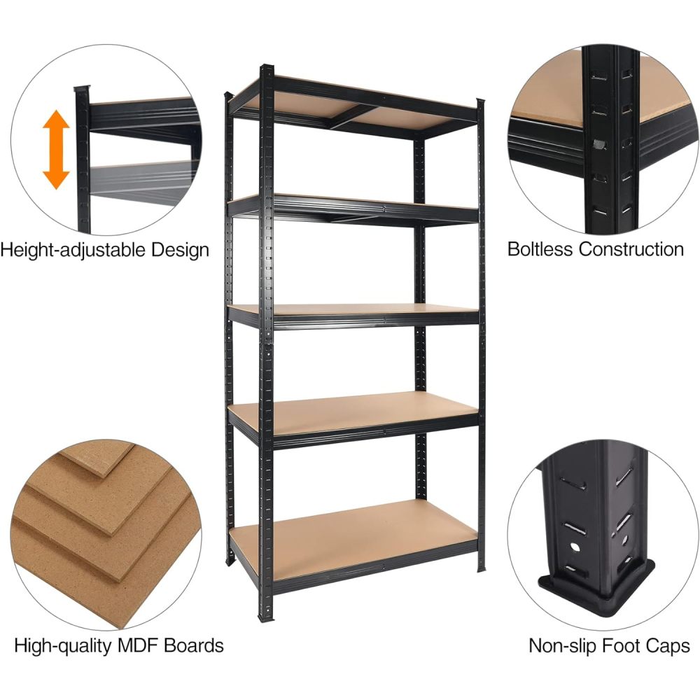 2000LBS Capacity Garage Storage Shelves Heavy Duty