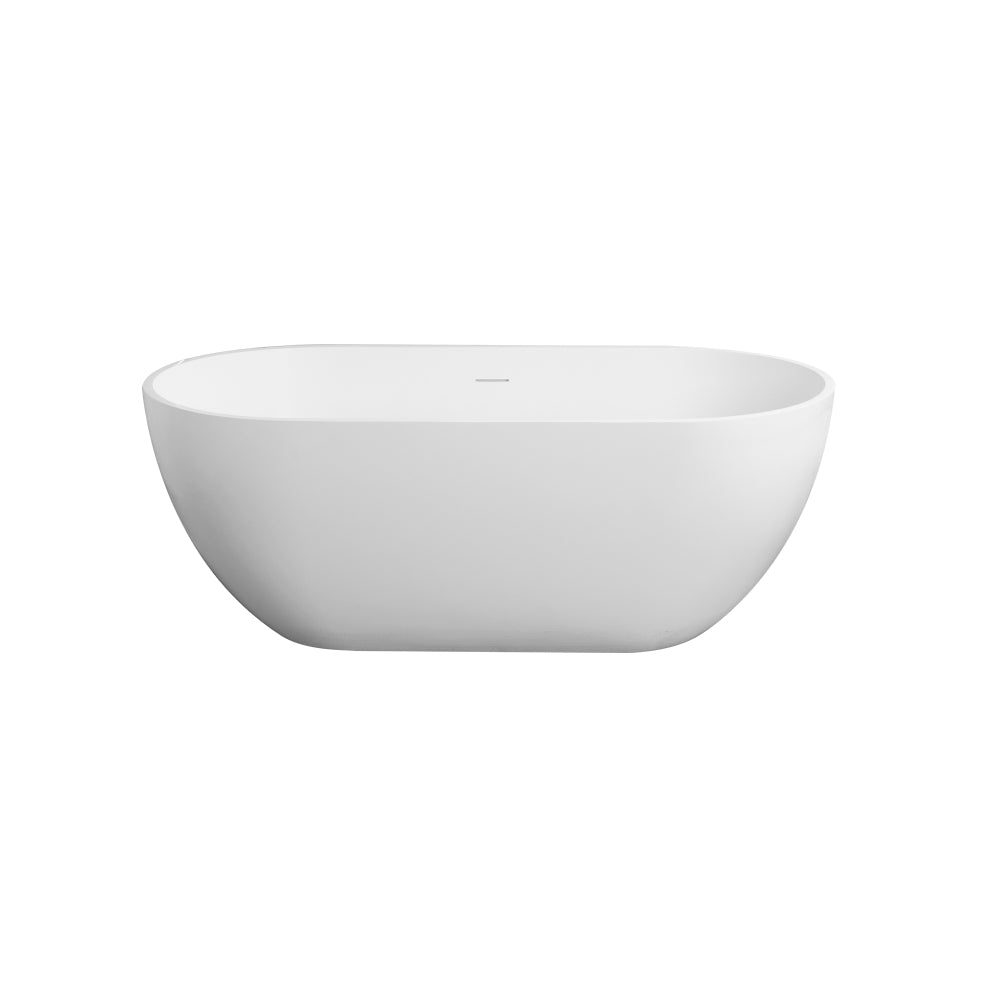 59 inch small size artificial stone solid surface freestanding bathroom bathtub