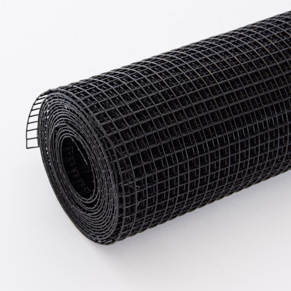 48 inch×100 ft Black Vinyl Coated Hardware Cloth, 16 Gauge 1/2 inch Black PVC Hardware Cloth, Black Welded Wire Fence Supports Poultry-Netting Cage-Home Improvement and Chicken Coop
