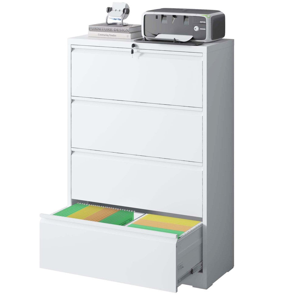 71"H Metal Garage Storage Cabinet, White Tool Steel Locking Cabinet with Doors and 3 Adjustable Shelves, Tall Cabinets for Garage Storage Systems Lockable File Cabinet for Home Office,Classroom,Pantry