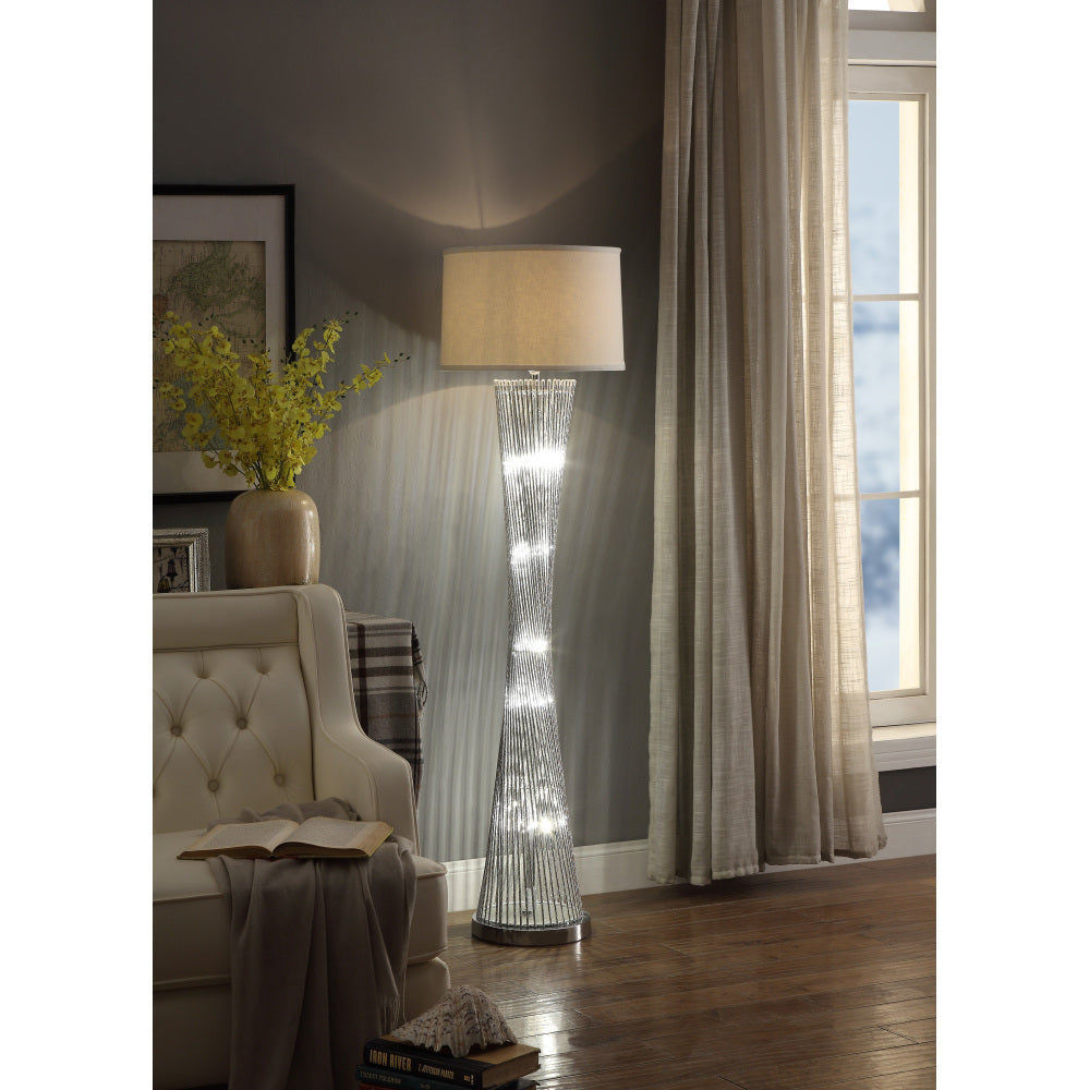 Modern Design Table Lamp 1pc Sparkling Decorative Home Decor Designer Table Lamp, Water Dancing Light, Satin Night Light