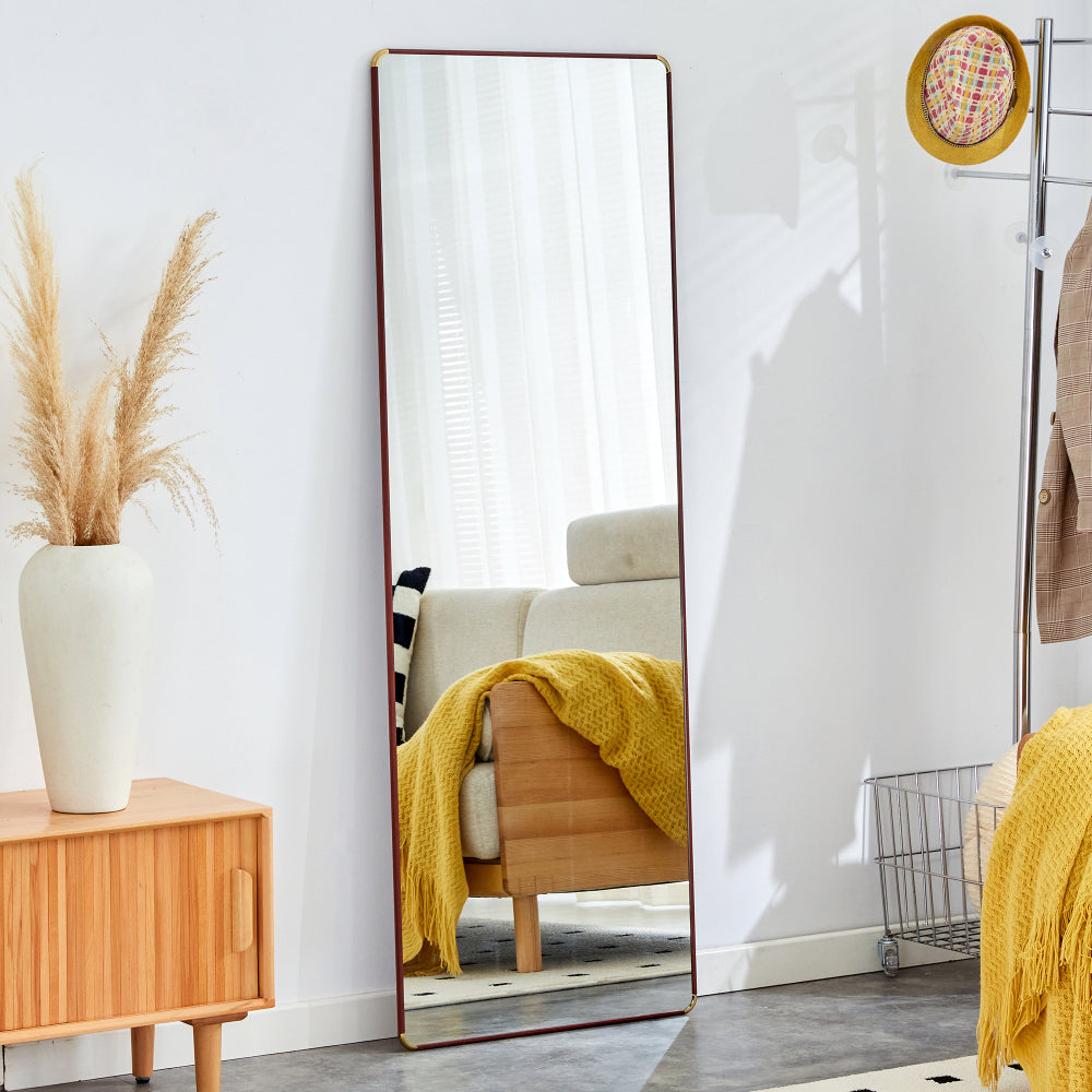 The 4th generation floor standing full-length mirror. wall mirror, bathroom makeup mirror, bedroom foyer, clothing store, wall mounted.    65 "* 23.2"