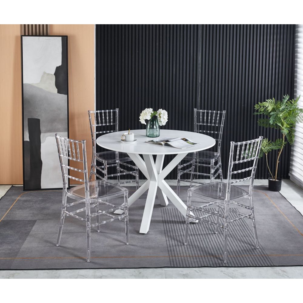 Wedding chair,dining chair,set of 4,plastic seat