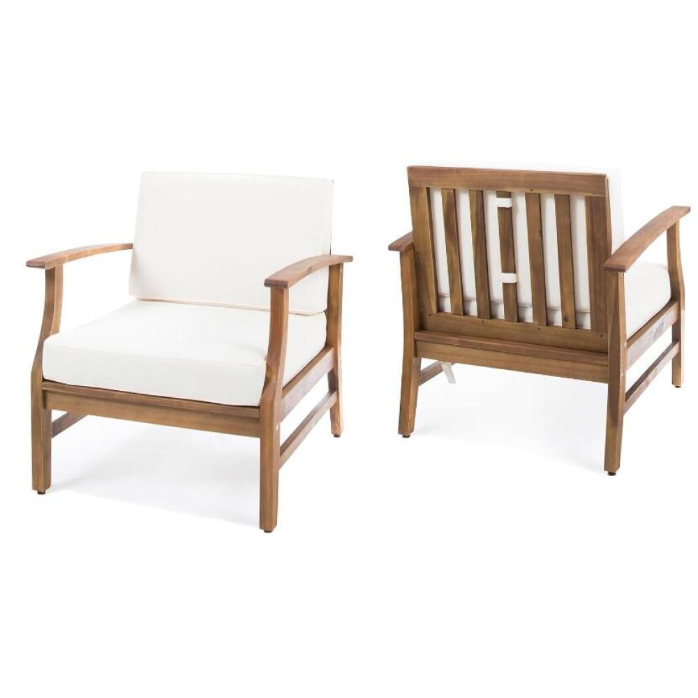 PERLA CLUB CHAIRS SET OF 2, CREAM