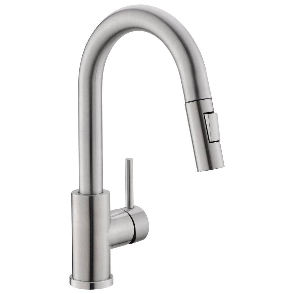 Sink Faucet, Brushed Nickel Kitchen Faucets with Pull Down Sprayer, Bathroom Sink Faucets Mini Bar Prep Faucet