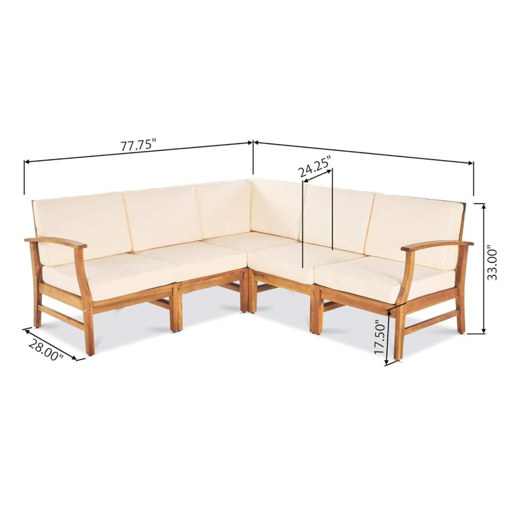 PERLA 6-PCS SOFA SET, CREAM