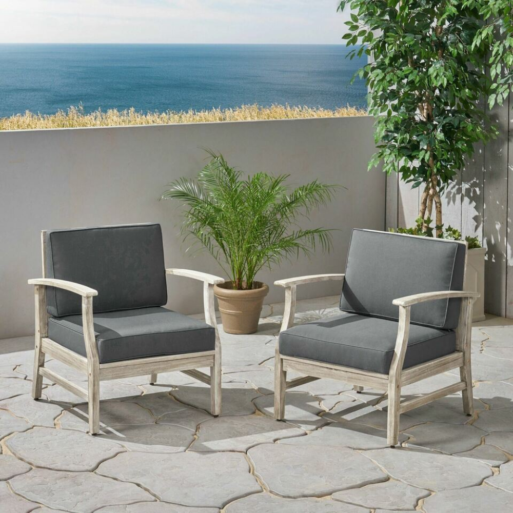 PERLA CLUB CHAIRS SET OF 2, CREAM