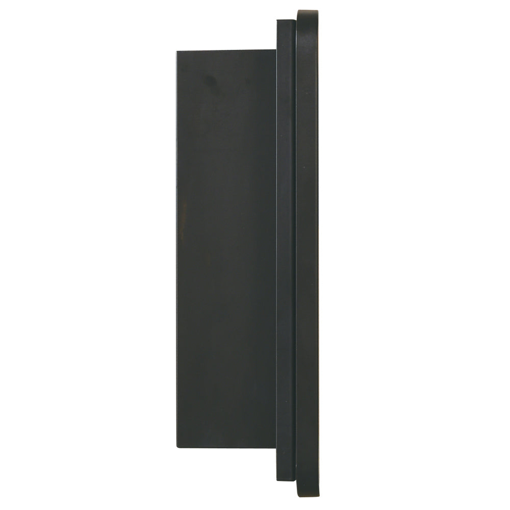 Black 16x24 inch  Metal Framed Wall mount or Recessed Mirror Cabinet