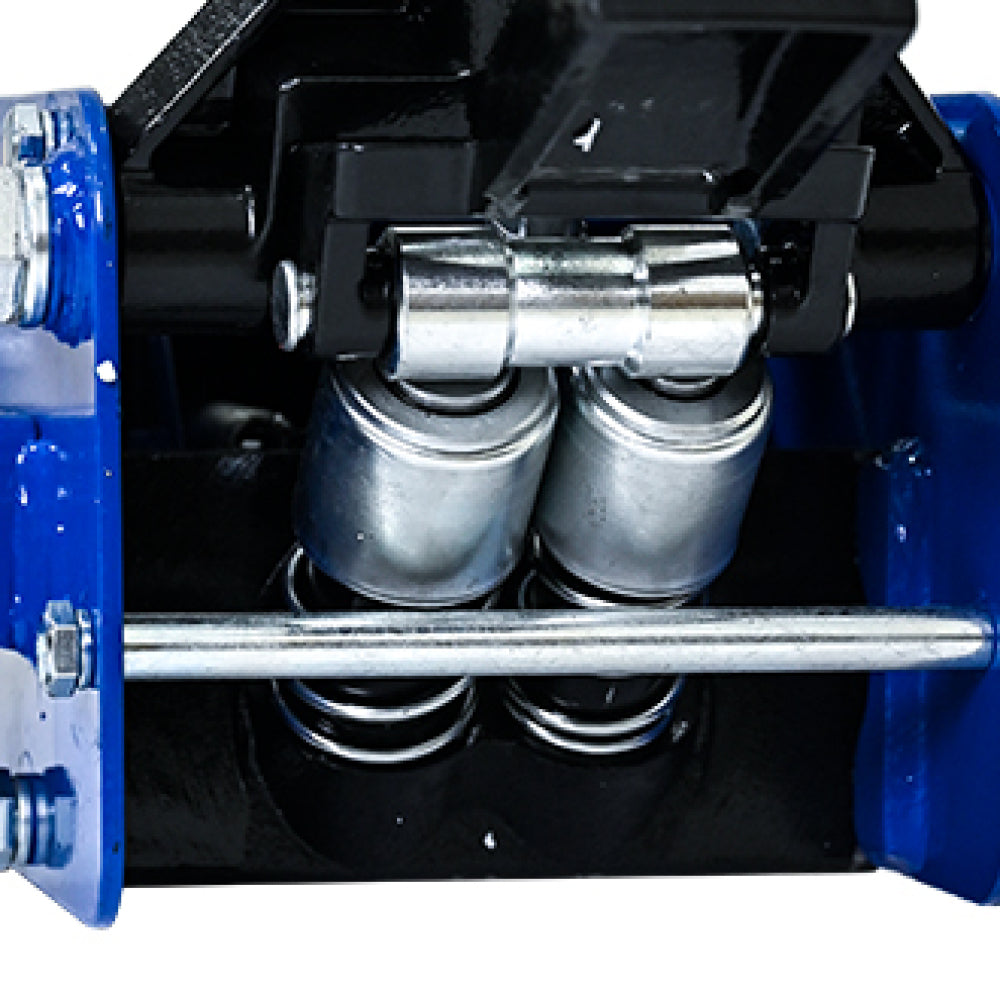 3T Heavy Duty Horizontal Double Pump Floor Jack  (with foot pedal),and Steel Racing Floor Jack with Dual Piston Quick Lift Pump,3 Ton (6,600 lb) Capacity,Blue
