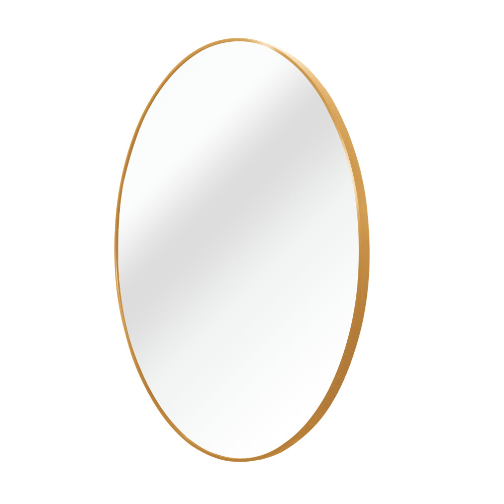 36 Inch Gold Metal Framed Round Bathrrom Mirror for Wall.(W2203134082)