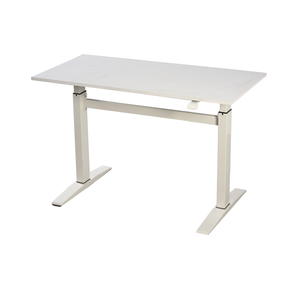 47" Tech Desk Standing and Adjustable Desk In White