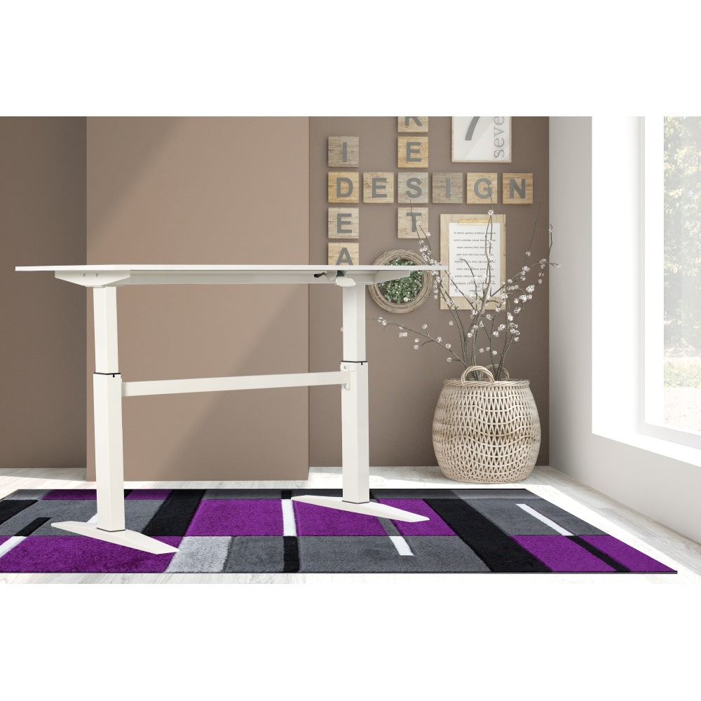 47" Tech Desk Standing and Adjustable Desk In White