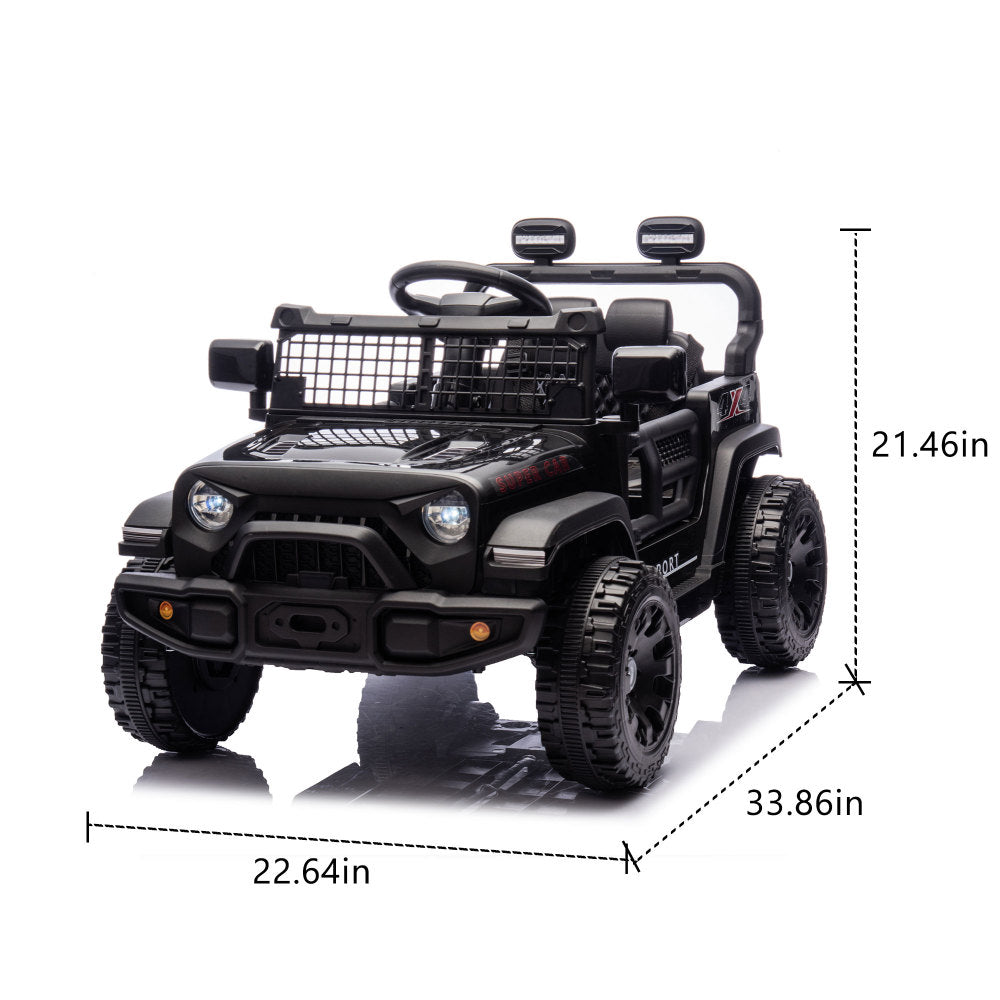 24V Kids Ride on Car W/Parents Control,Four-wheel suspension,2WD,Power display,Bluetooth,MP3,Music,LED headlight,Provide a speed of 1.86-3.11MPH For Kids Around 3 years old.