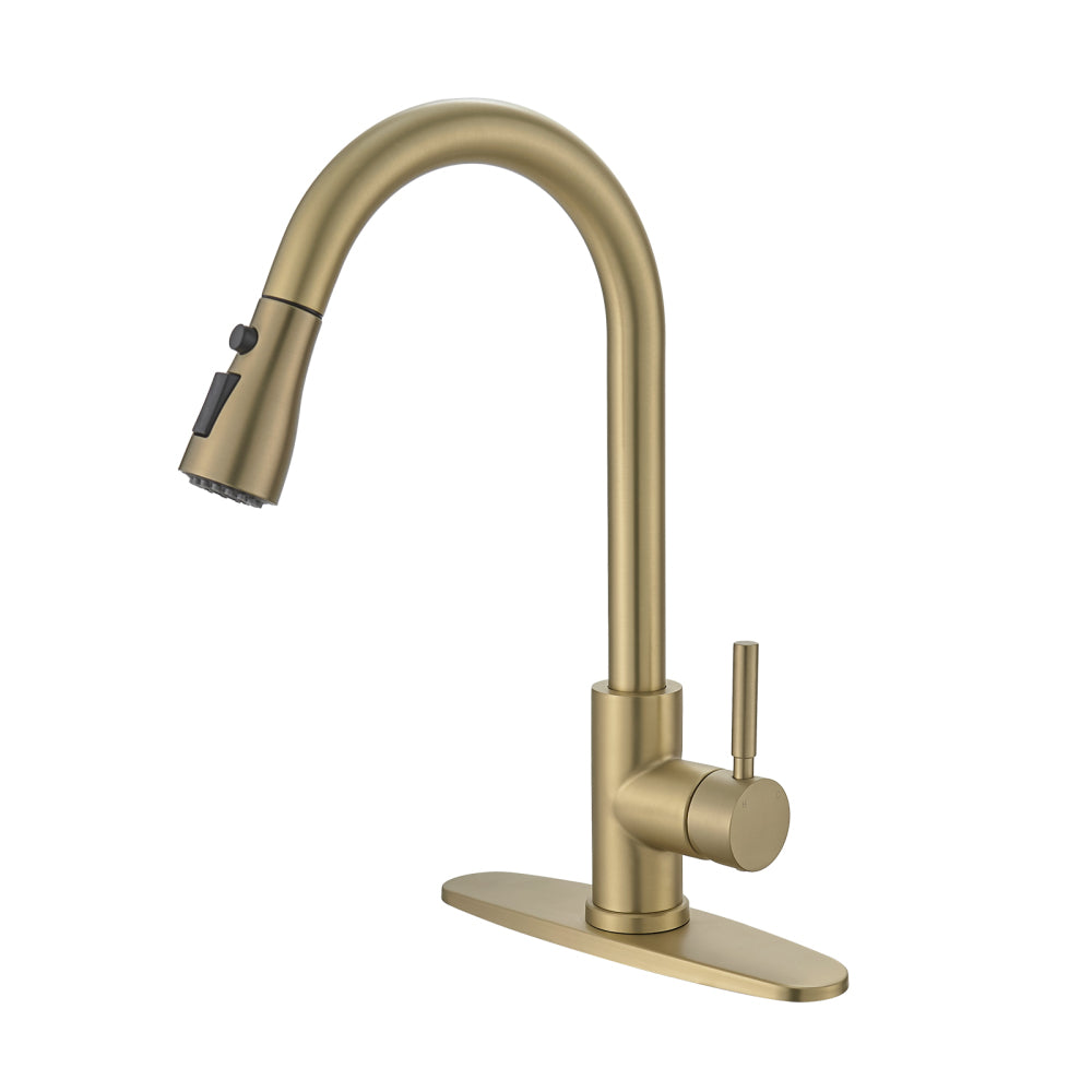 Sink Faucet, Black Kitchen Faucets with Pull out Sprayer, Bathroom Sink Faucets Mini Bar Prep Faucet