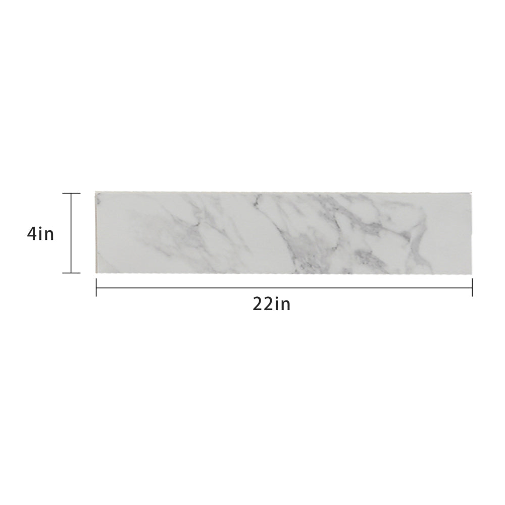 22" x 4" Bathroom Sink Side Splash, Size for Bathroom Vanity Sink Top