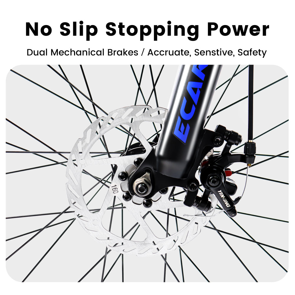 A2460 24 Inch Mountain Bike with Full Suspension, 21 Speed Shifter Lever with Gear Indicator, High Carbon Steel Frame, Mechanical Disc Brakes, Unisex for Men/Women/ Adults, Ideal for Trails.