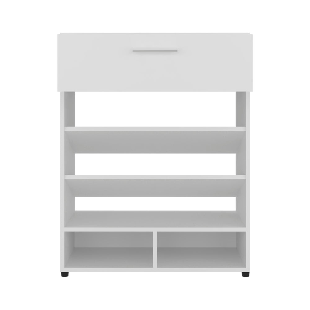 Shoe Rack, 1 Door, 4 Legs, 5 Shelves
