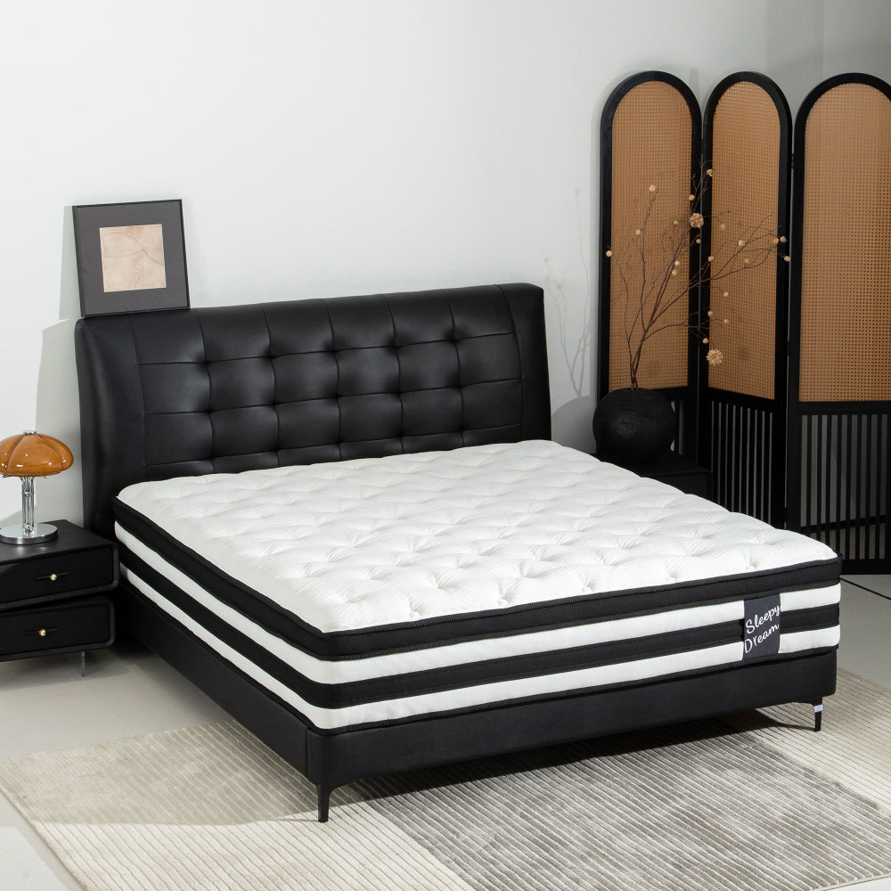 12 Inch  Full Size Breathable Cool Oeko-Tex100 Cover Memory Foam Individual Pocket Spring Hybrid Mattress