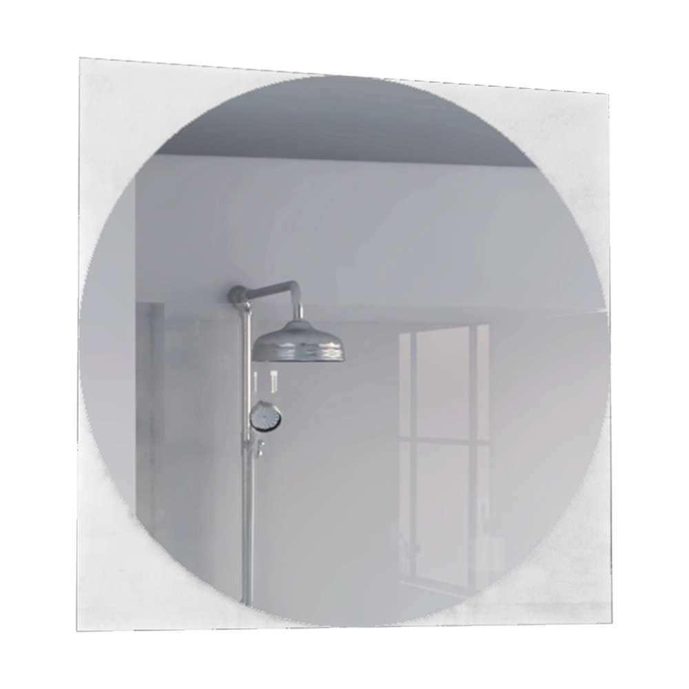 Mirror Mundip, With Sandblasting Borders, Square Shape