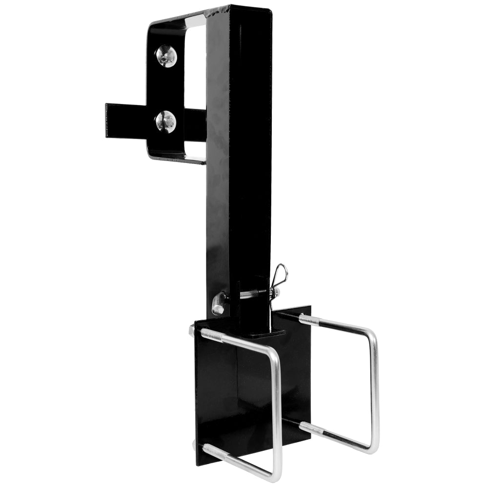Folding Spare Tire Carrier for RV – Heavy Duty Trailer Spare Tire Mount For 4" Square Bumpers, Securely Mounting 15" and 16" spare tires