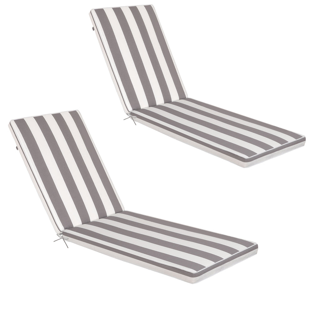 2PCS Set Outdoor Lounge Chair Cushion Replacement Patio Funiture Seat Cushion Chaise Lounge Cushion