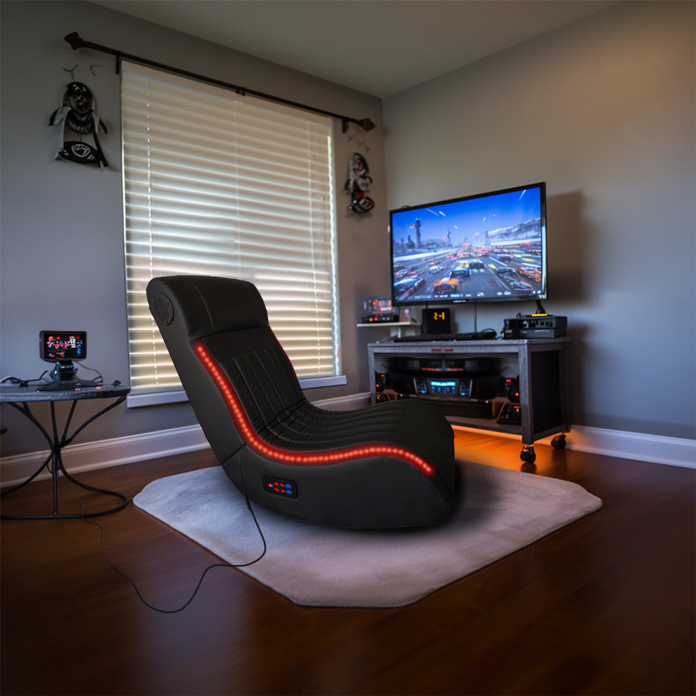 FOLDABLE  GAMING  CHAIR  WITH  ONBOARD  SPEAKERS
