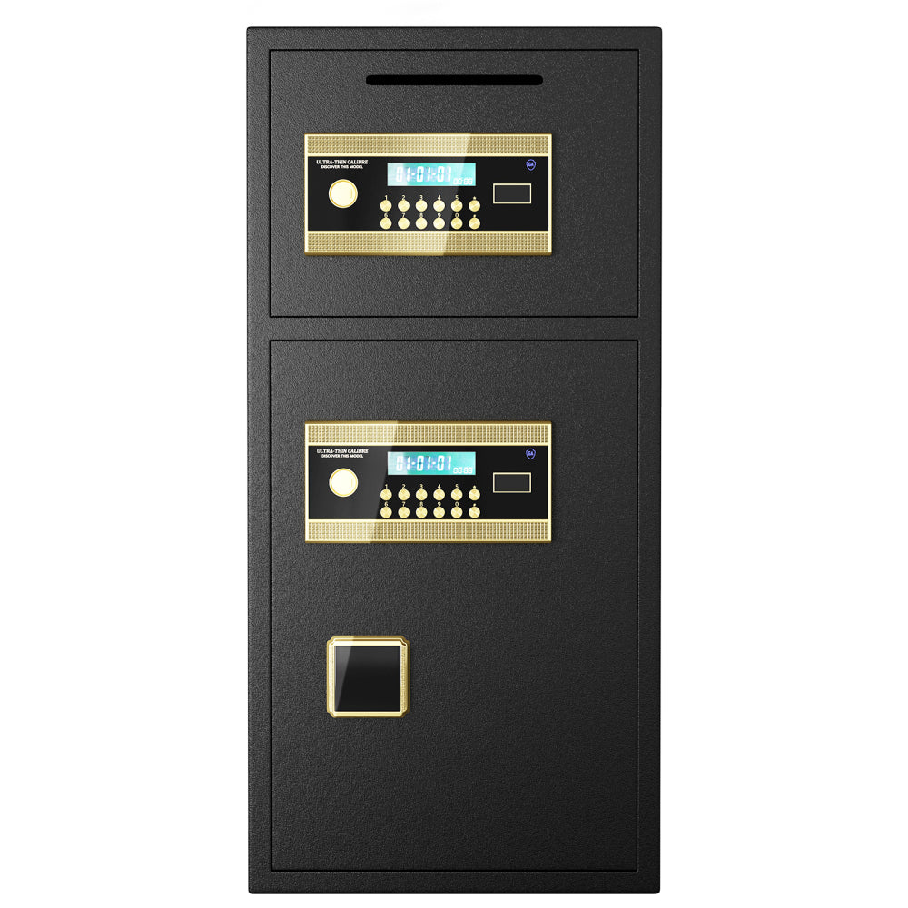Large Double-door Coin-operated Safe,Digital Security Safe with Fireproof and Waterproof Bag,7.0 Cubic Feet Safe Box with Hidden Code Function for Home,Office and Hotel