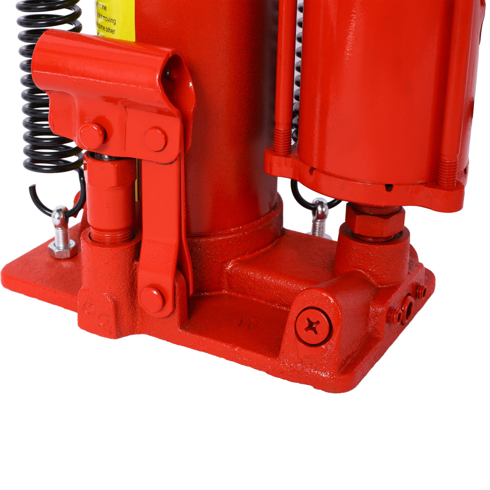 Air Hydraulic Bottle Jack, 12 Ton/24000 LBS All Welded Bottle Jack, 9.8-19.3 inch Lifting Range, Manual Handle and Air Pump, for Car, Pickup, Truck, RV, Auto Repair, Industrial Engineering ,Red