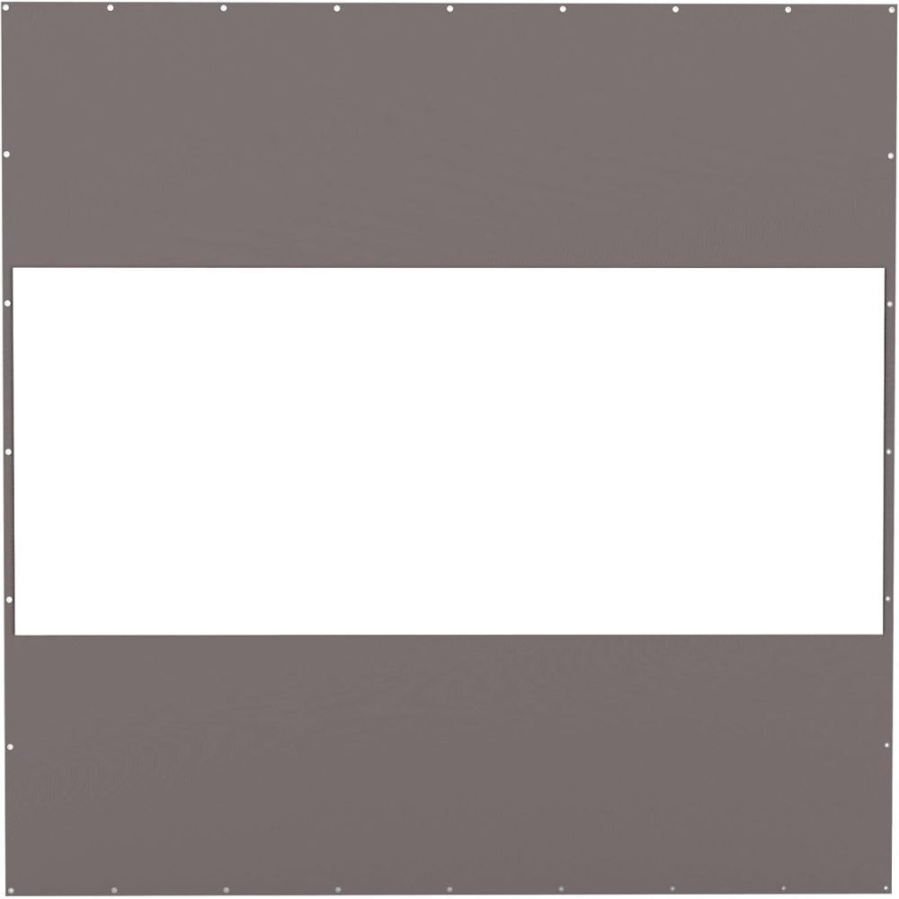 Heavy Duty Outdoor Clear Panel Curtain, 18 oz Waterproof PVC Polyester Curtain, Weather Resistant & Tearproof for Patios, Gazebos, Pergolas, Privacy Screen (10'H x 7'W, Gray)