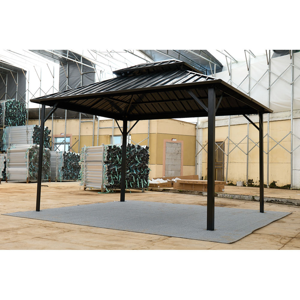 10*10 color steel tile double-roof pavilion gazebo