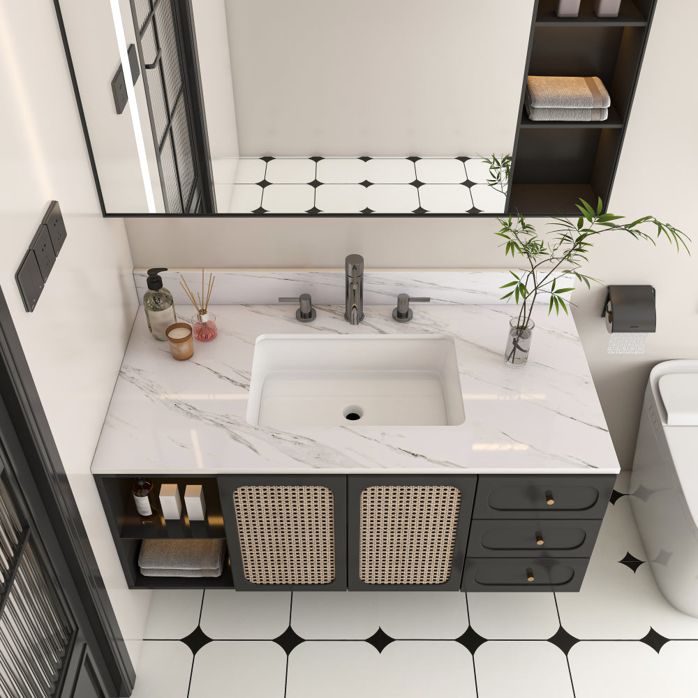 22 Inch Sidesplash , Bathroom Vanity Top with Backsplash ,4" Height Backsplash, for Vanity Top, Bianco Carrara Venato