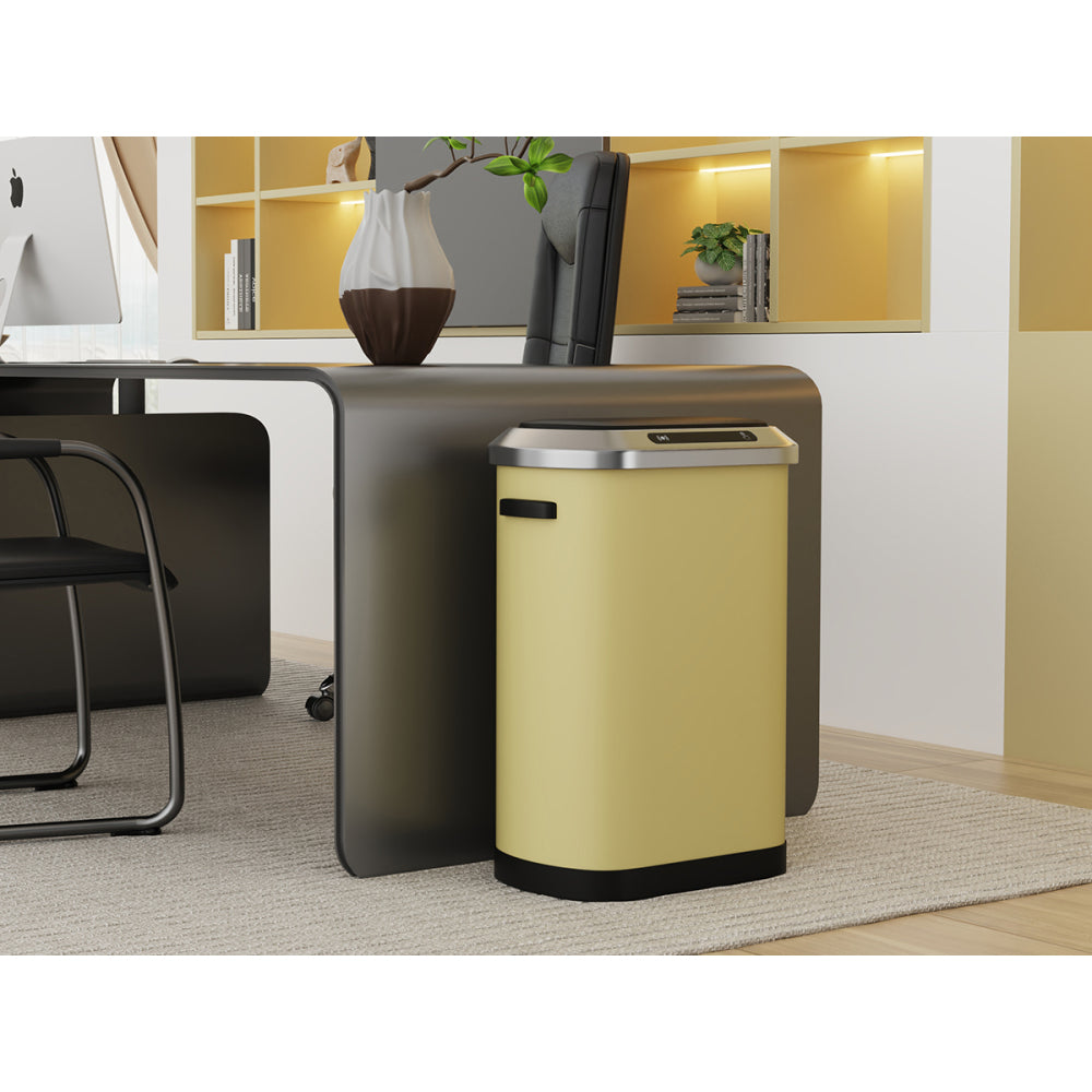50L Smart automatic Trash Cans -  Full Intelligent Sensor  -yellow