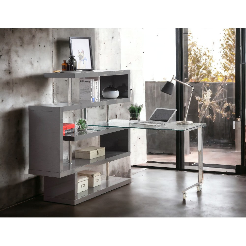 Buck II White High Gloss Finish Hall Tree