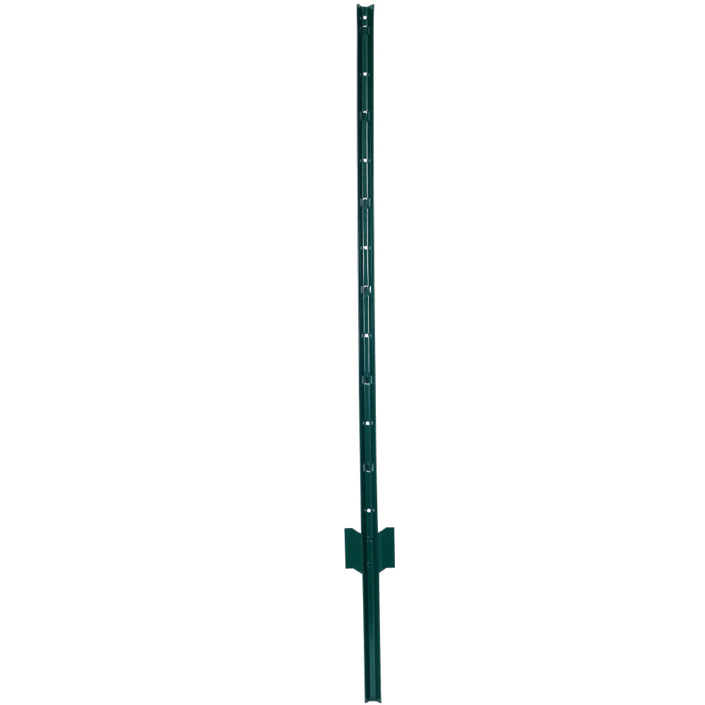Fence Posts 4Feet - 10Pack, Heavy Duty Metal Fence Post with U-Channel, Steel Fence U-Post for Holding Garden Wire Fence, Corner Anchor Posts etc.