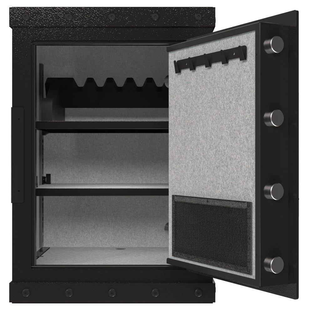 Three-lock safe, measuring 24.4 ″ × 16.5″ × 14.9 ″, suitable for home and office use, large steel digital safe equipped with a digital lock.