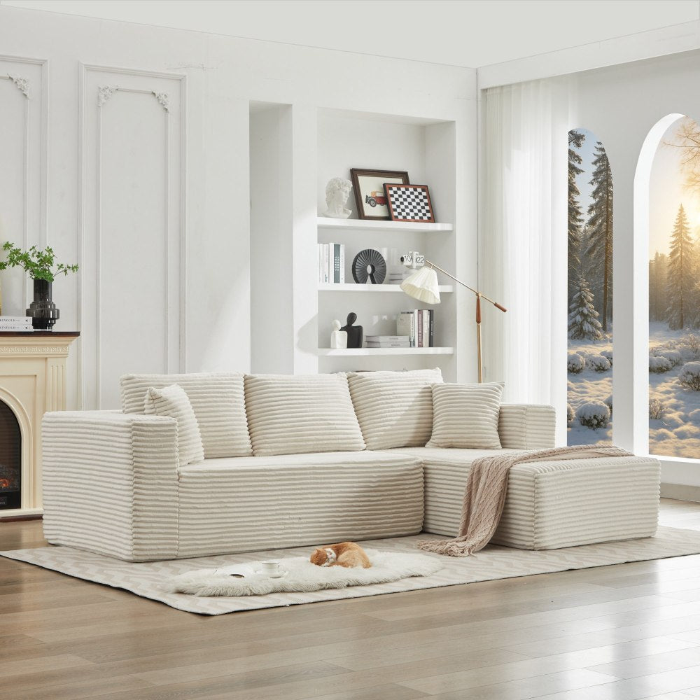 Modular Sectional Couches for Living Room: Single Seat (Black),Can extend an L-shaped sofa or transform it into a U-shaped sofa.