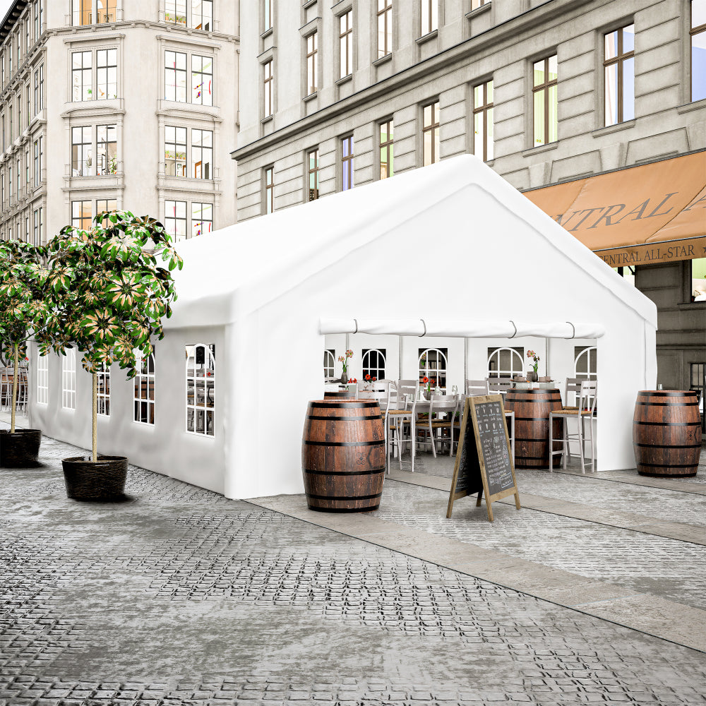 16x32FT Party Tent Heavy Duty, Large Wedding Event Shelters with 3 Storage Bags & Removable Sidewalls, Outdoor Canopy Gazebo Commercial Tents for Parties Carport Camping Garden Patio